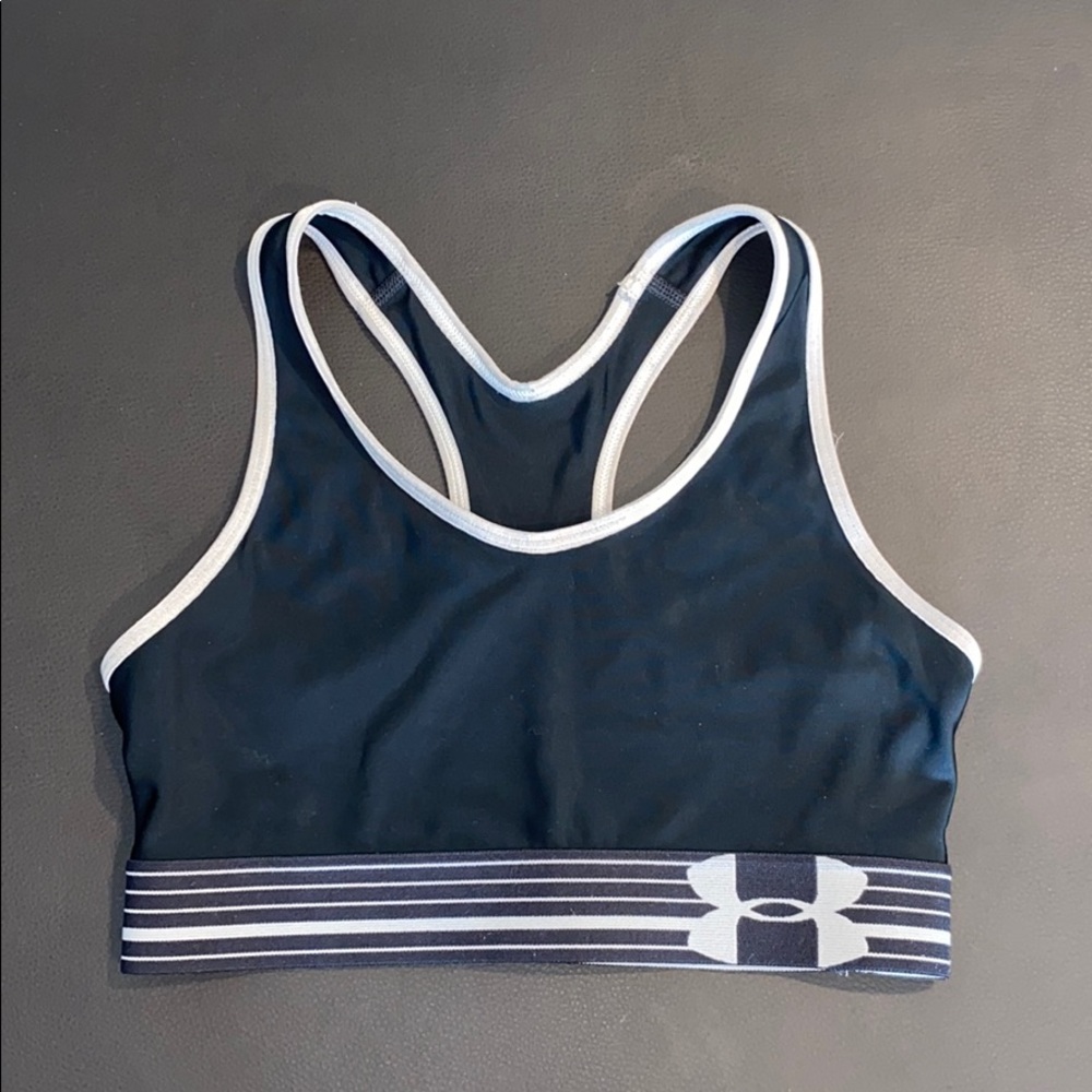Woman’s Black Under Armour Sports Bra